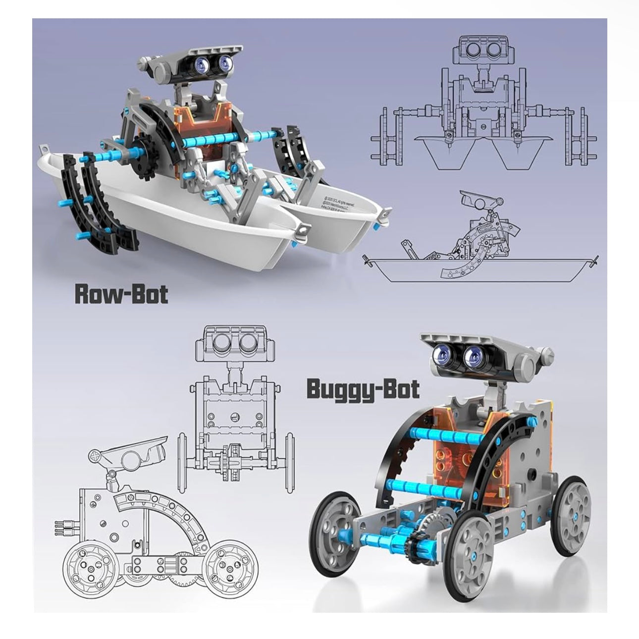 CIRO Solar Robot kit 12 in 1 Educational STEM Learning Science Building Toys for Kids Age 8-12