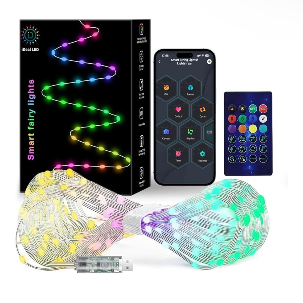 33 Ft Smart Fairy String Lights