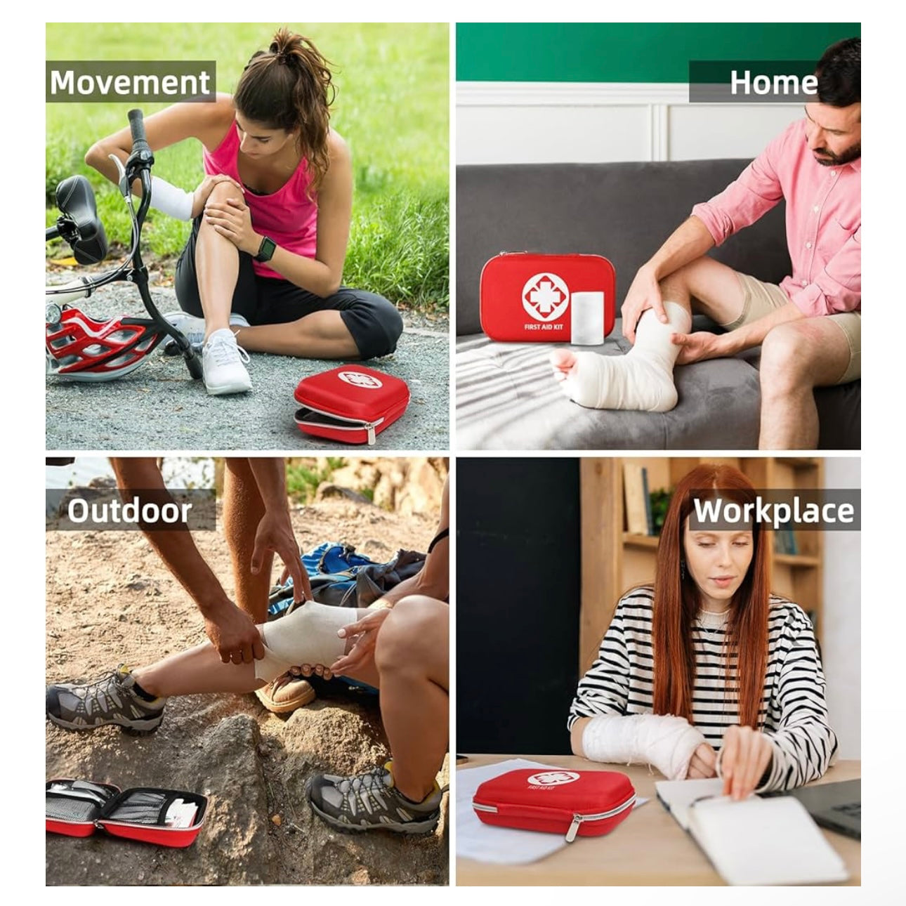 139 Piece First Aid Kit - Camping, First Aid Kit, Camping Essentials, Hiking, Home Essentials, Car Emergency Kit, Hiking Gear, First Aid Kit Travel, Car Essentials, Survival Stuff