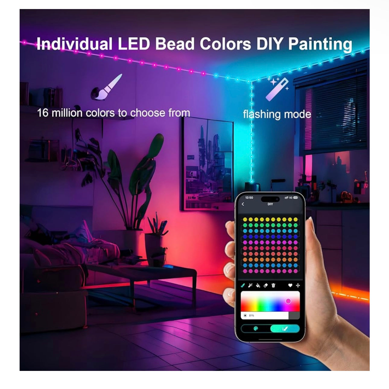 33 Ft Smart Fairy String Lights