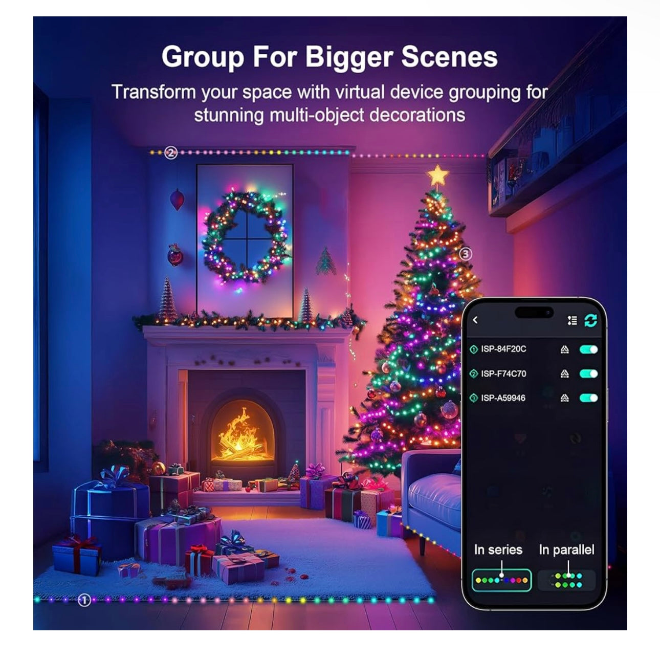 33 Ft Smart Fairy String Lights