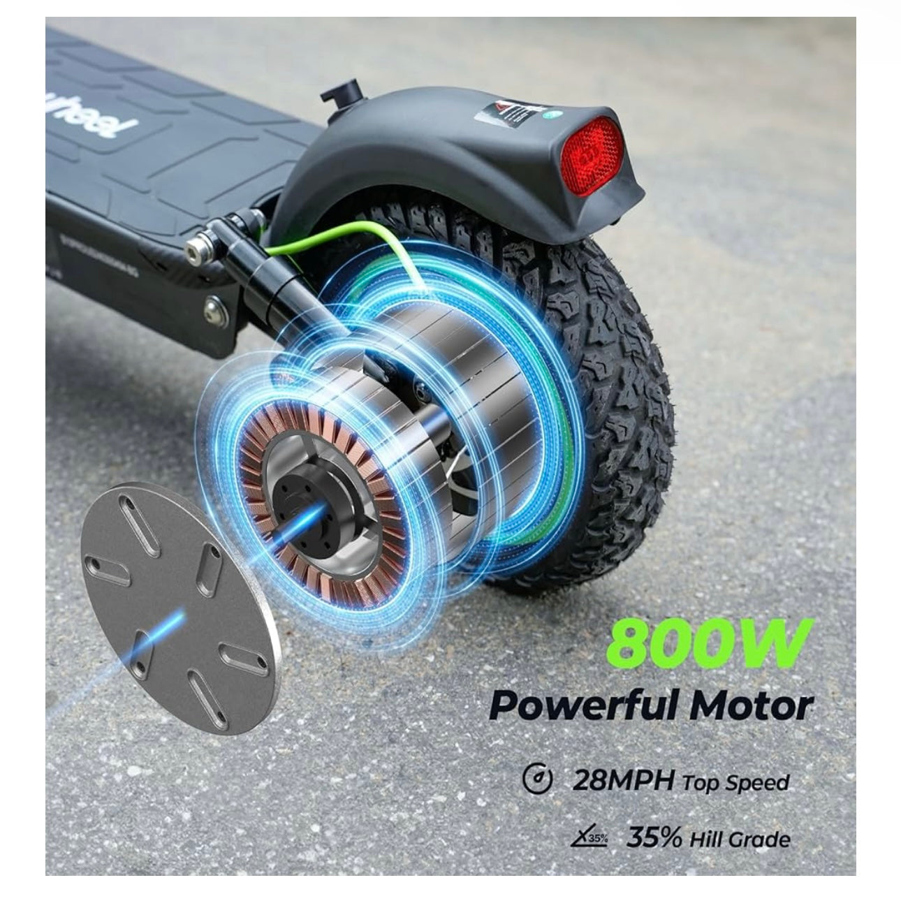 isinwheel Electric Scooter for Adults, 1000W Motor for 45 KM/H Top Speed, E-Scooter up to 40-51KM PAS Range