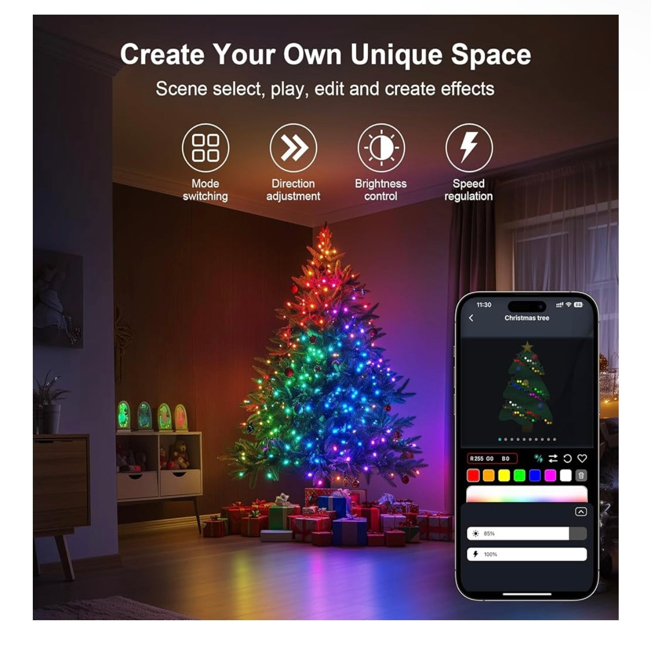 33 Ft Smart Fairy String Lights