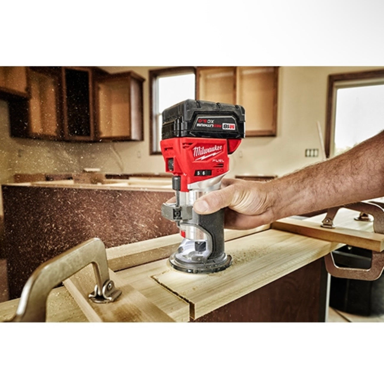 Used Milwaukee 2723-20 M18 FUEL. Compact Router Tool Only