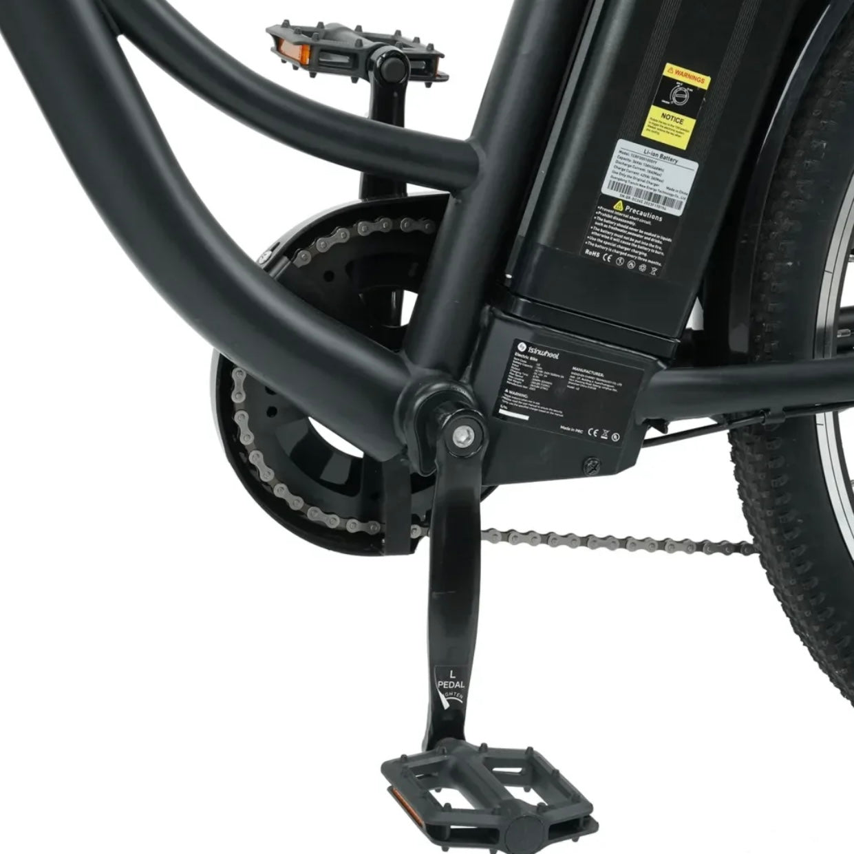 iSinwheel U2 Electric Cruiser Bike, Top speed 32km/h, Max range 72km, 500W, 13Ah