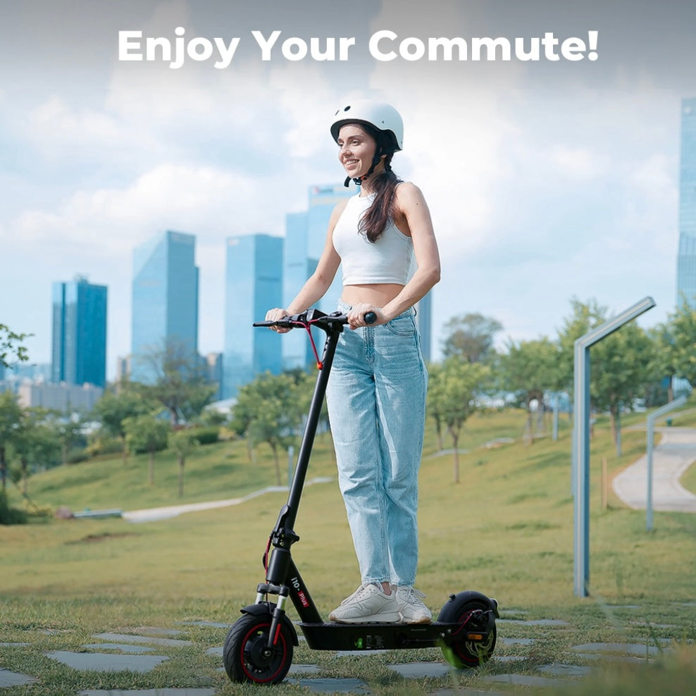 iScooter i10Plus Series Electric Scooter, Max 50KM Range & 40KM/H Speed, 800W Max Power, 10" Pneumatic Tires, Foldable Commuting Electric Scooter for Adults with Turn Signal & APP