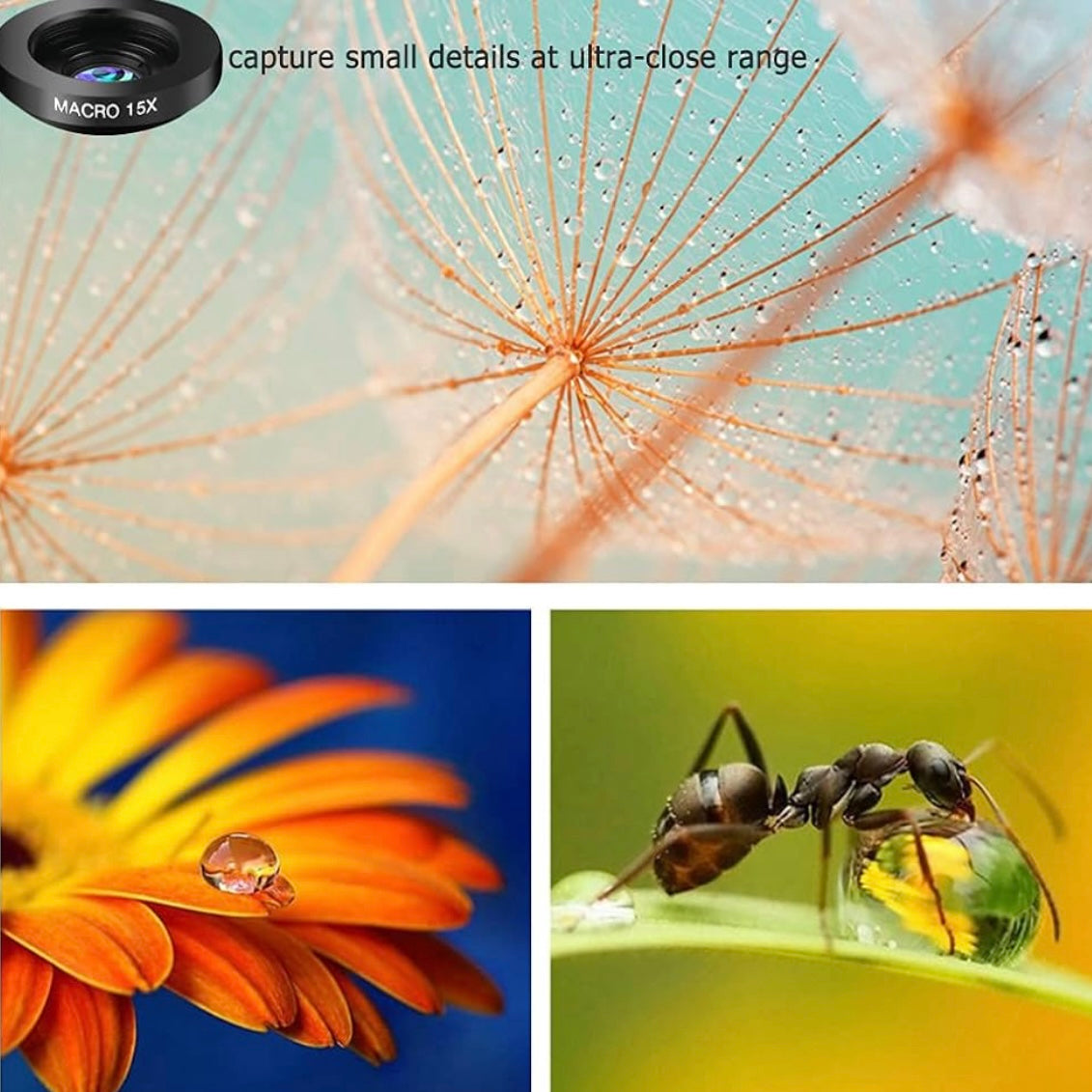 Phone Camera Lens Kit, 8 in 1 Cellphone Lens Kit for iPhone and Android NO.XNX1605