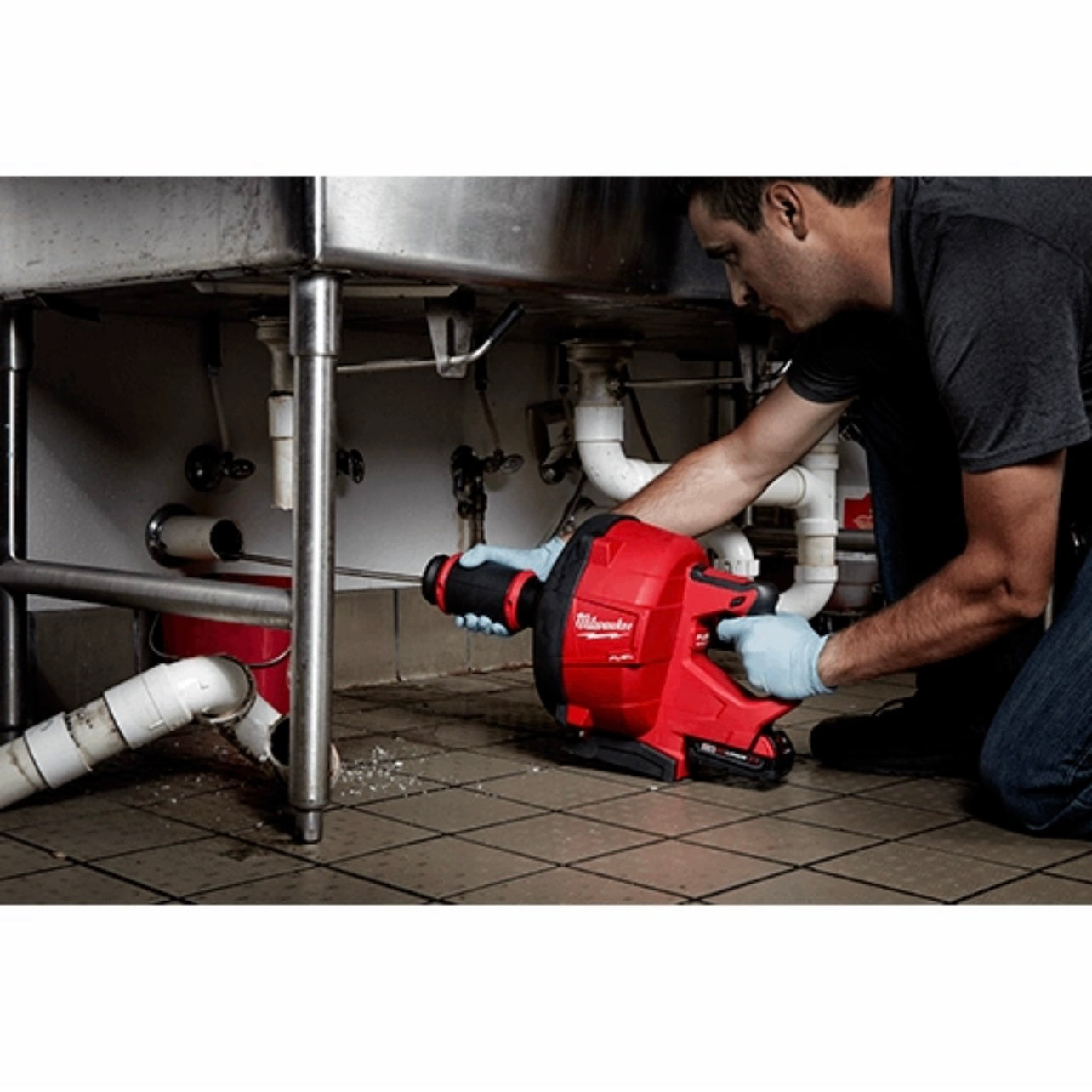 Used Milwaukee 2772A-20 M18 FUEL Drain Snake w/ CABLE DRIVE for 5/16”-3/8” Cables Tool Only