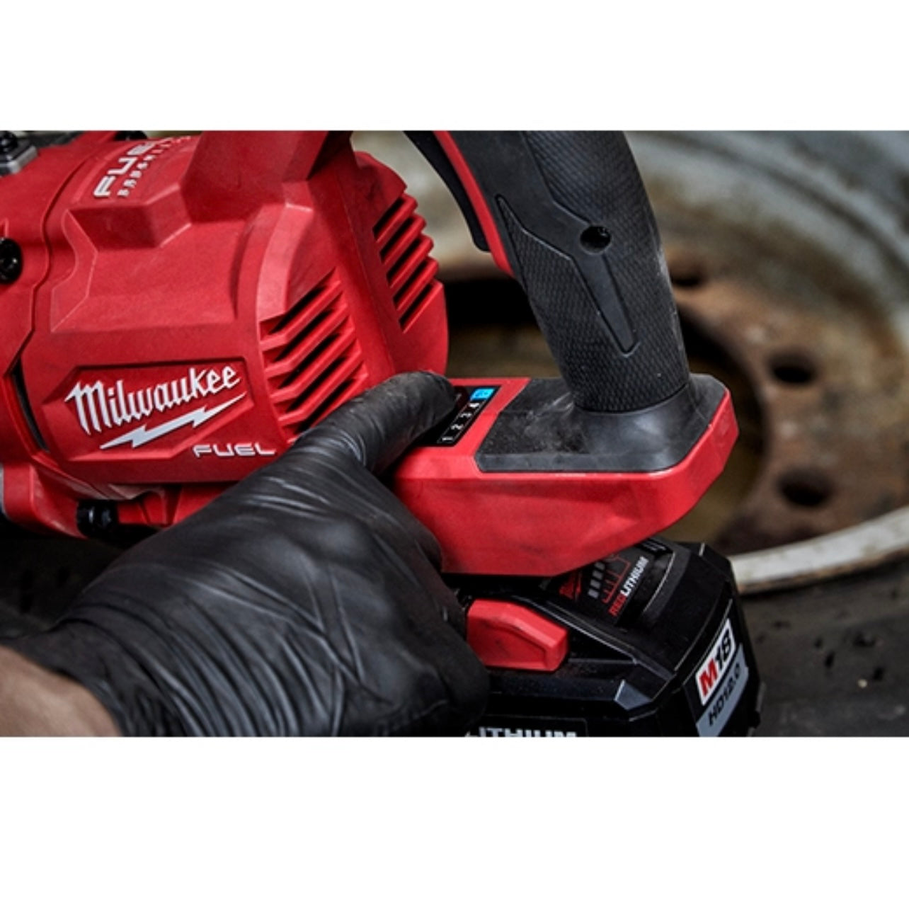 Used Milwaukee 2869-20 M18 FUEL 1" D-Handle Ext. Anvil High Torque Impact Wrench w/ ONE-KEY Tool Only