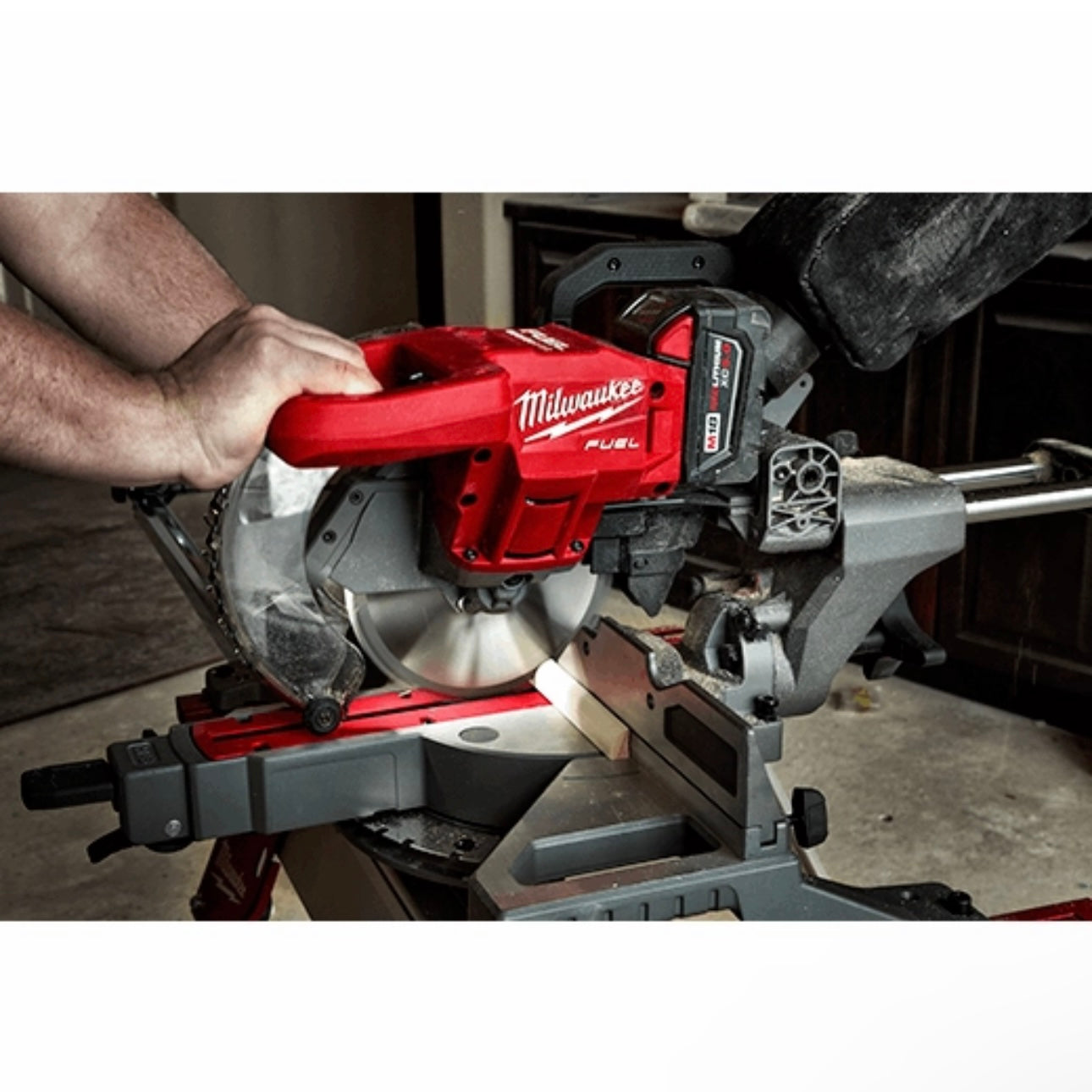 Used M18 FUEL 7-1/4” Dual Bevel Sliding Compound Miter Saw Tool Only Model 2733