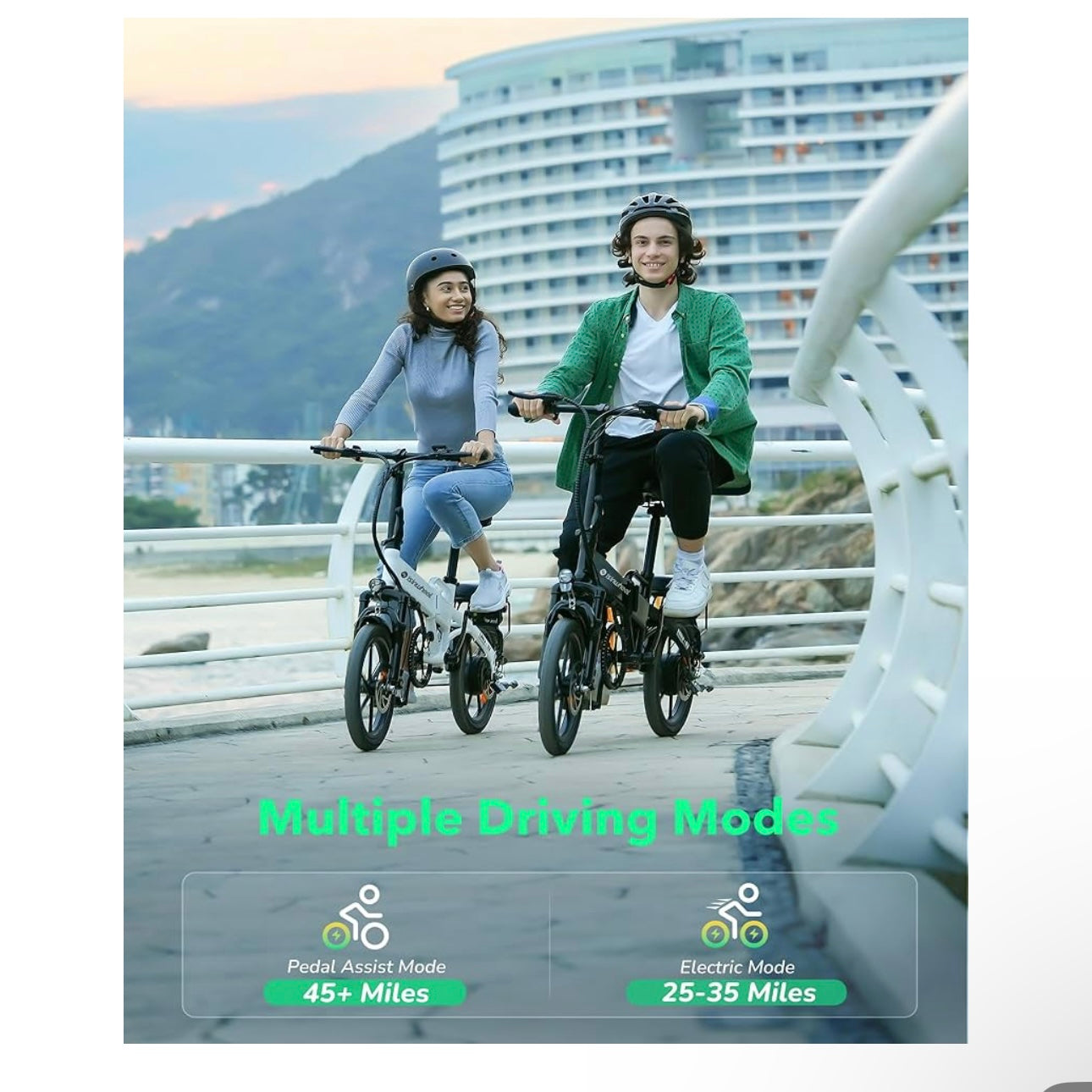isinwheel U3 Electric Bike for Adults, Peak 750W Folding Ebike Upto 72Km & 30Km/h, 3A Fast Charger for 36V 7.8Ah Battery, Commuting Bike with Rear Seat & Front Suspension