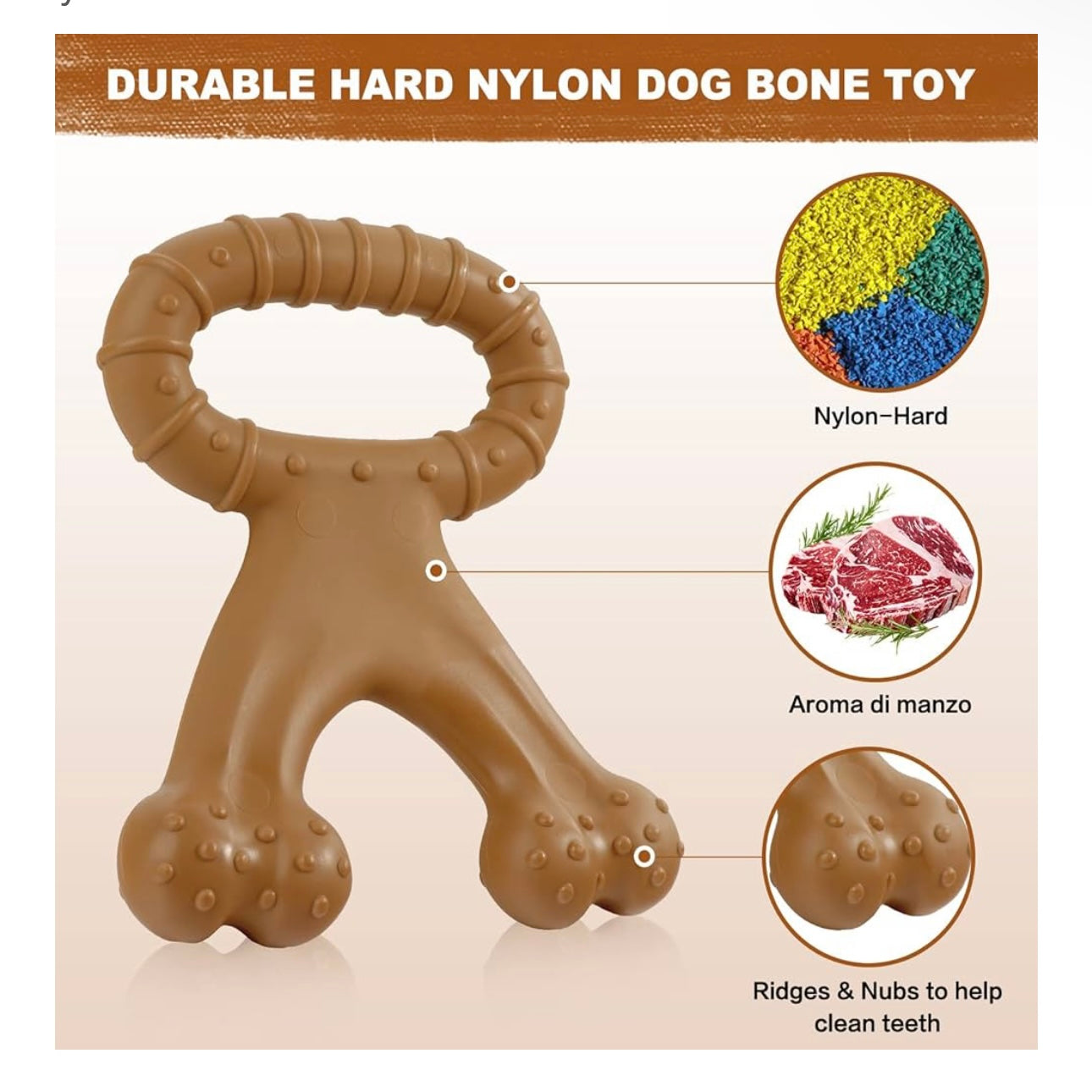 Indestructible & Interactive Dog Chew Toy for Aggressive Chewers