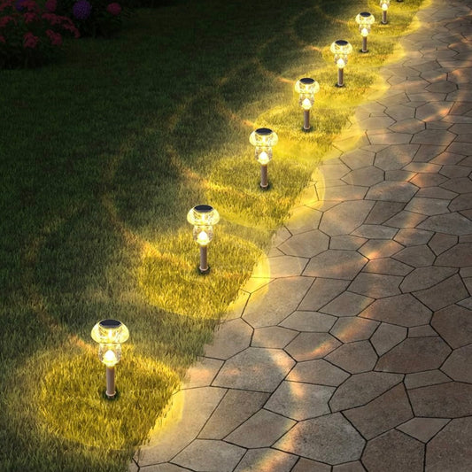 8 Pack Waterproof Solar Mushroom Lights