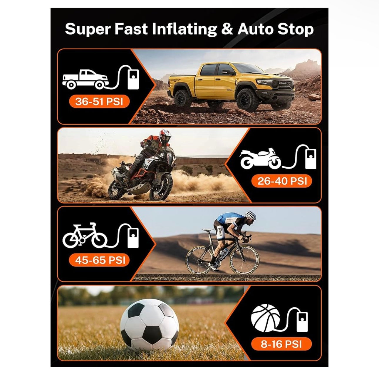 Tire Inflator Portable Air Compressor
