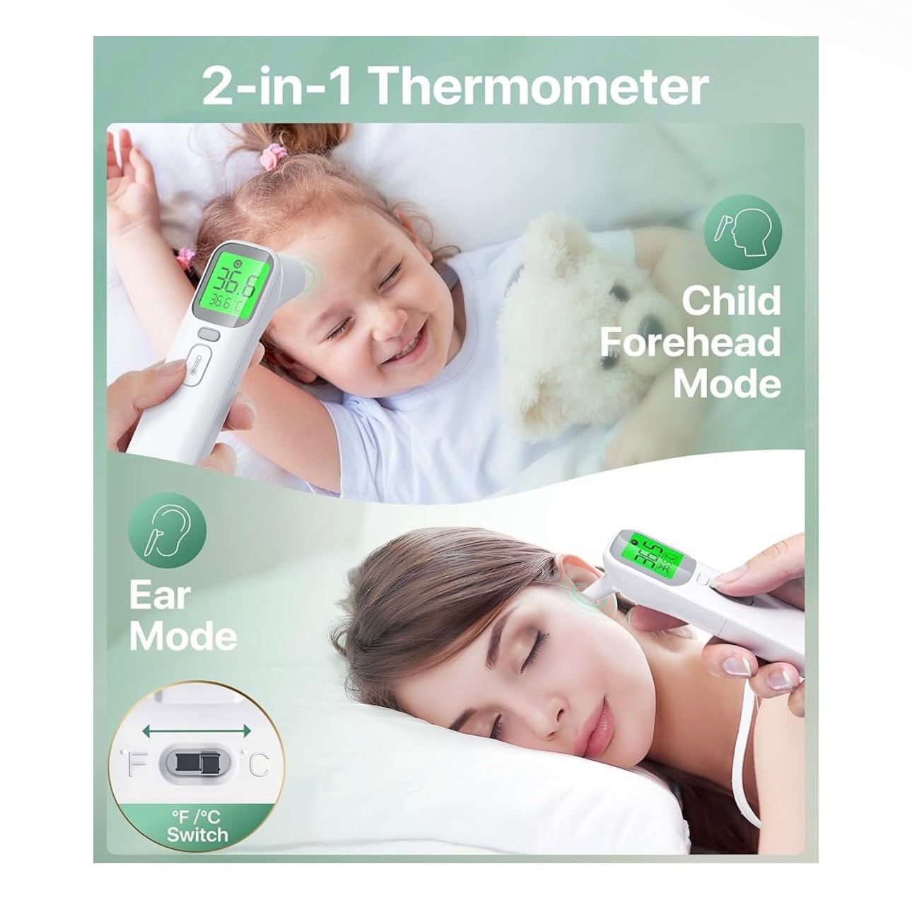 Forehead and Ear Thermometer