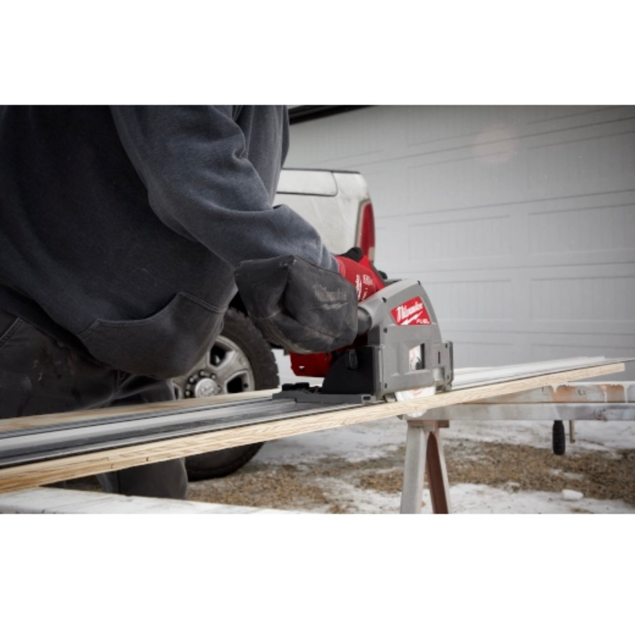 Used Milwaukee 2831-20 M18 FUEL 6-1/2” Plunge Track Saw Tool Only