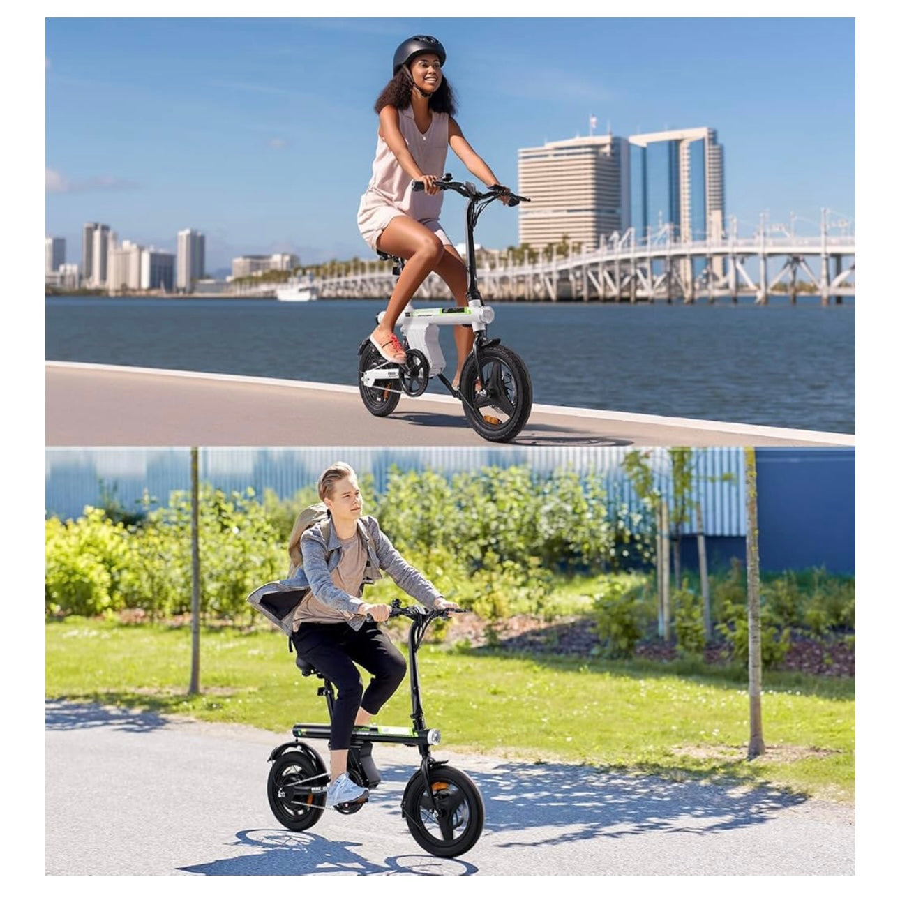 isinwheel U1 Commuter Adults Electric Bike (500W Motor/40KM/32KM/h Top Speed - UL 2849 & CFR1512 - Dual Disc Brakes - 7.8Ah Battery - Center Suspension )