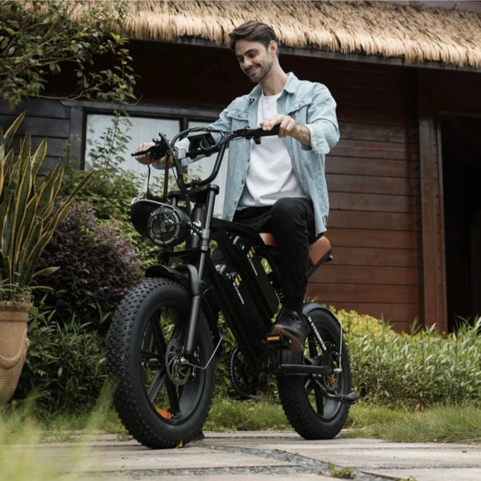 CYCROWN CycHunter Electric Bike for Adults (1000W Motor/ 190KM Range/ 45KM/H Top Speed/ 7 Speed Gearing/ Full Suspension/ Dual 48V 26Ah Batteries)
