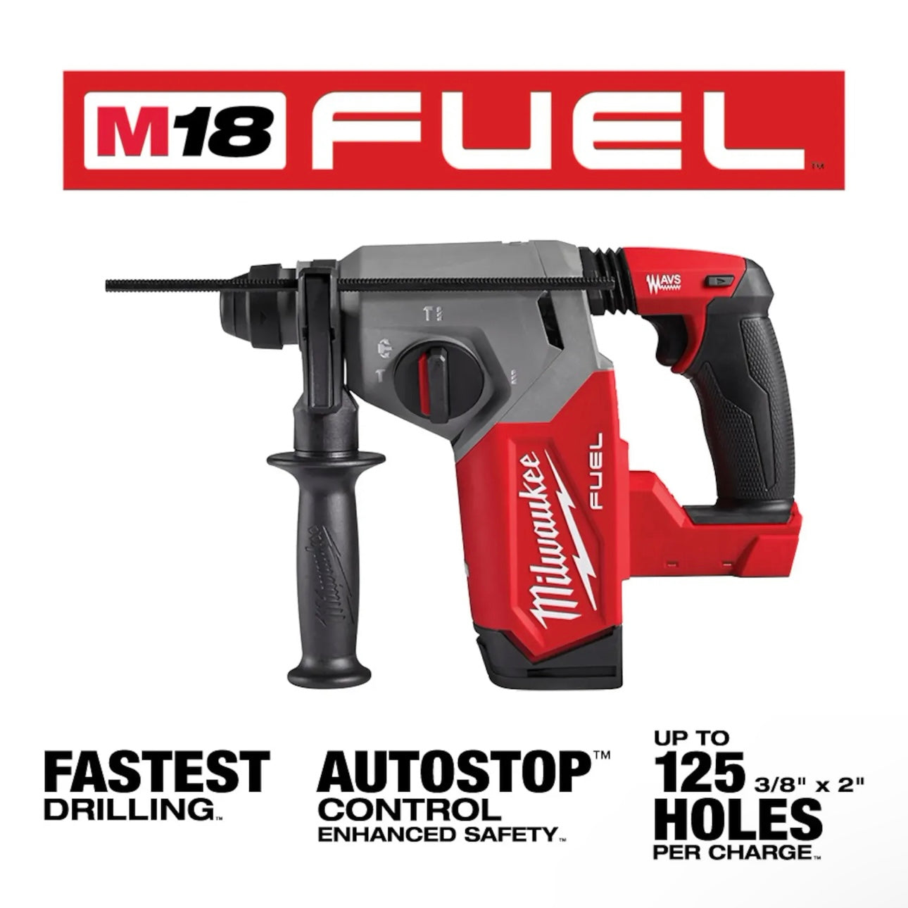 Used M18 FUEL 1" SDS Plus Rotary Hammer Tools Only Model 2912