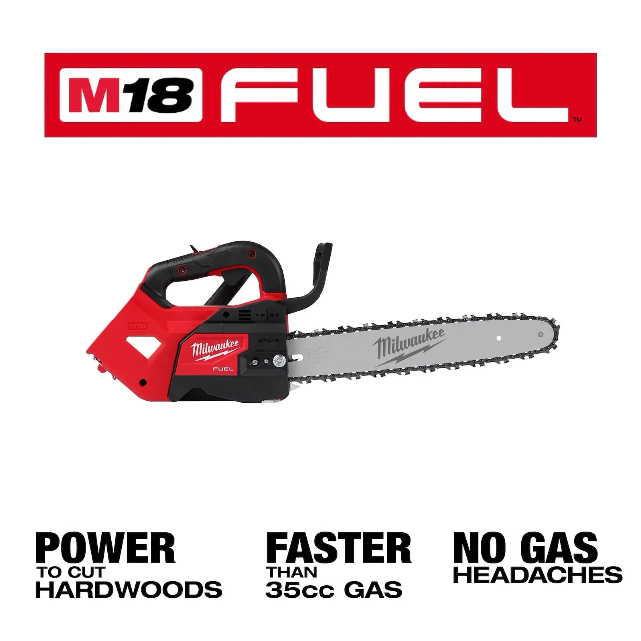 Used Milwaukee 2826-20T M18 FUEL 14" Top Handle Chainsaw Tool Only