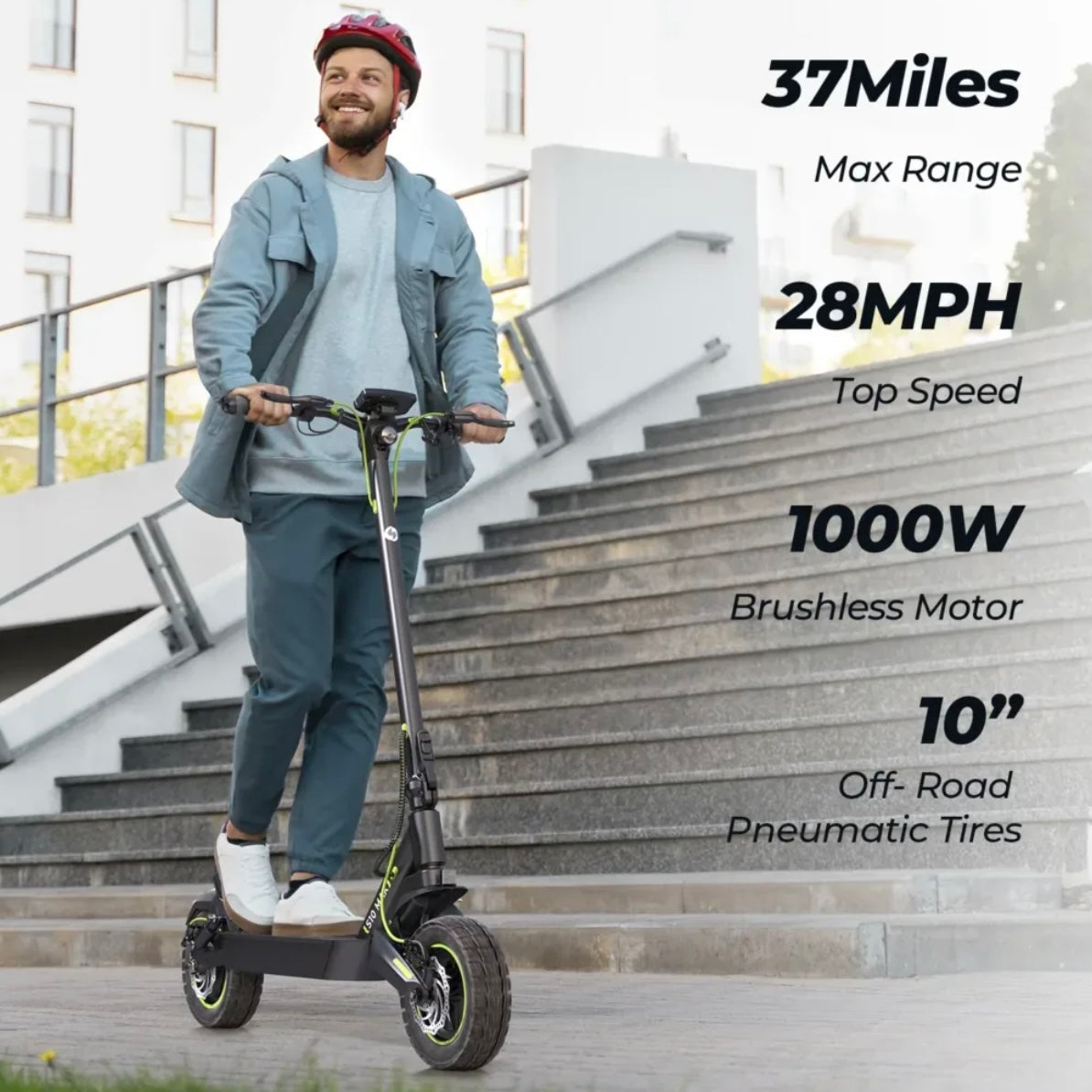 iSinwheel S10Max 1000W High-End Commuting Electric Scooter