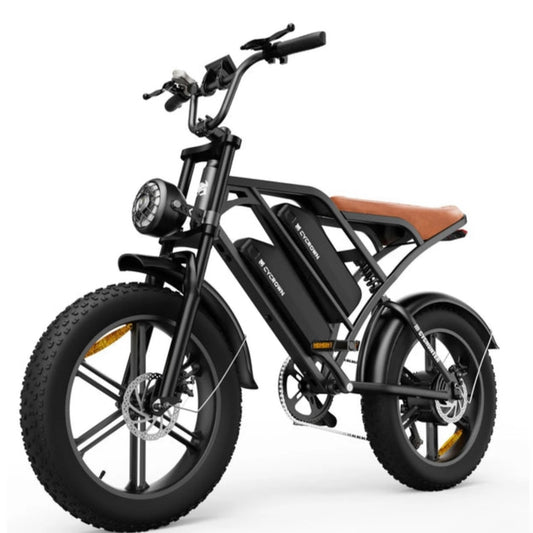 CYCROWN CycHunter Electric Bike for Adults (1000W Motor/ 190KM Range/ 45KM/H Top Speed/ 7 Speed Gearing/ Full Suspension/ Dual 48V 26Ah Batteries)