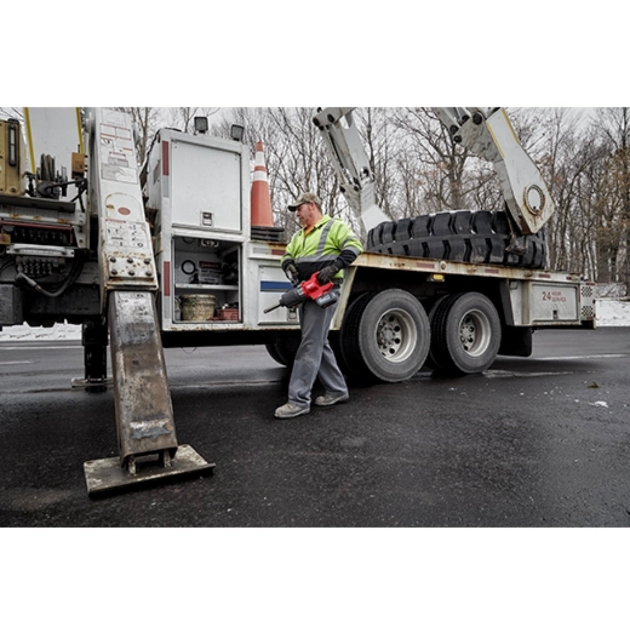 Used Milwaukee 2869-20 M18 FUEL 1" D-Handle Ext. Anvil High Torque Impact Wrench w/ ONE-KEY Tool Only