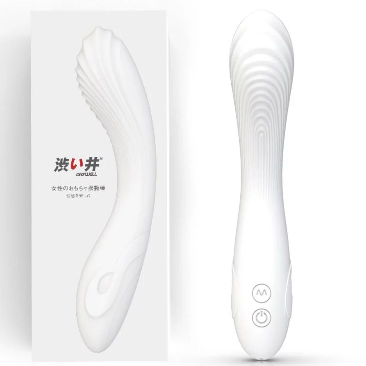 DRYWELL Lolita Series Flexible Bending G-Spot Vibrator - White