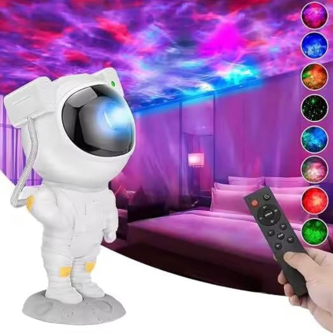 Smarter Living – Astronaut Spaceman Projector Toy, Includes Remote, Multiple Lighting Modes and Scenes, Hours of Amazement and Fun for All Ages