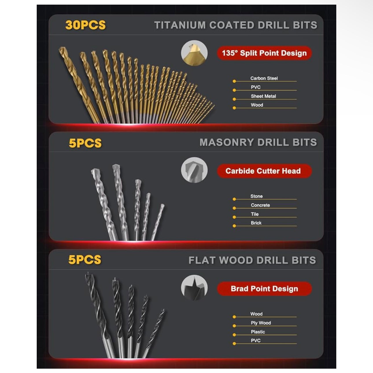 Drill Bit Set 418 PCS Drill Bits NO.XNX1526