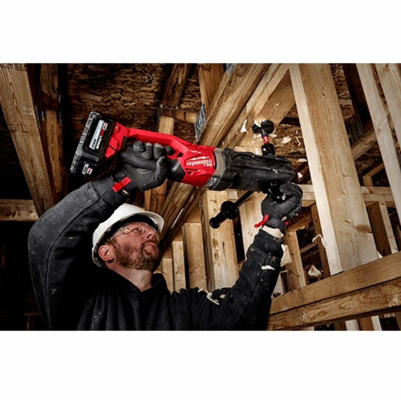 Used Milwaukee 2811-20 M18 FUEL SUPER HAWG Right Angle Drill w/ QUIK-LOK Tool Only