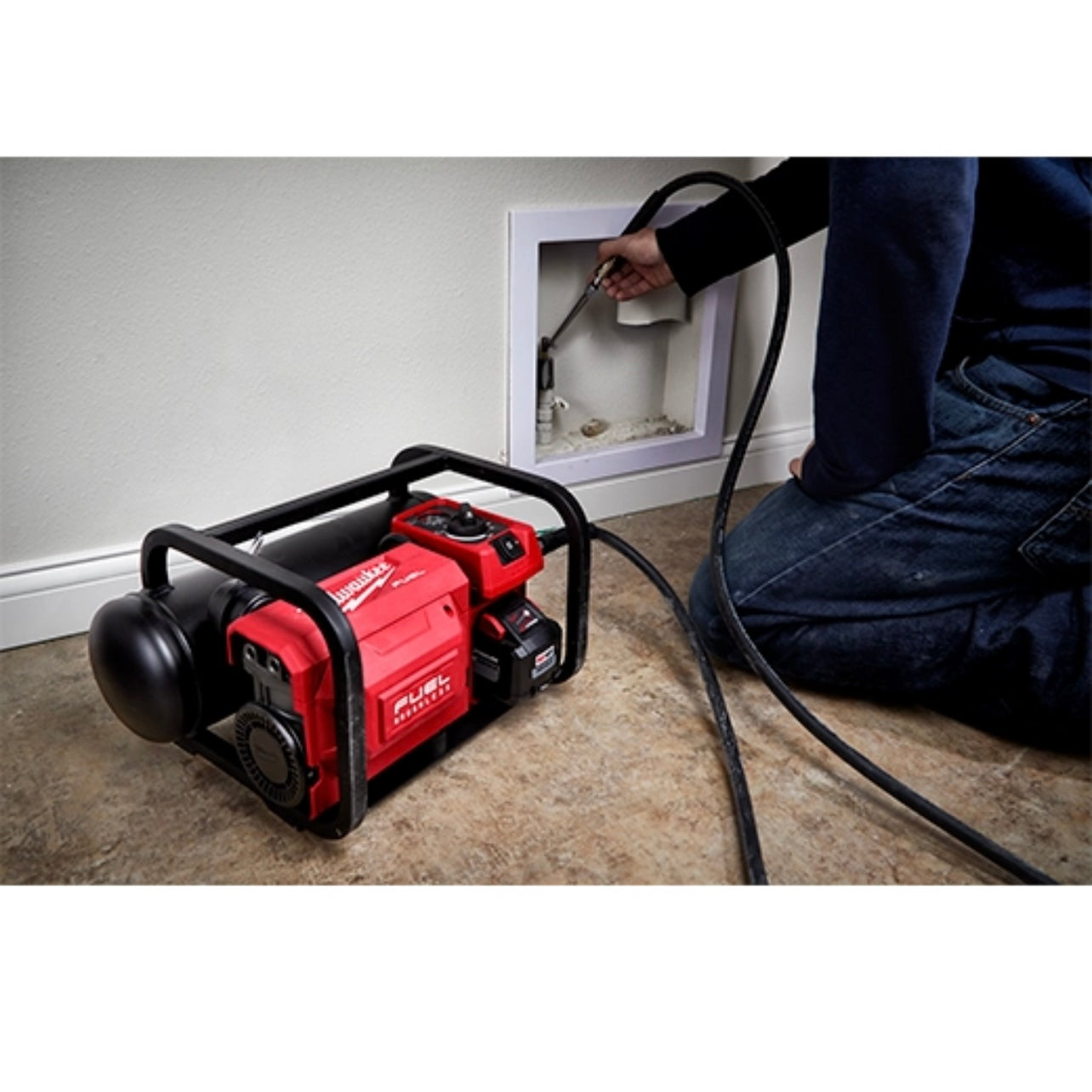 Used Milwaukee 2840-20 M18 FUEL 2 Gallon Compact Quiet Compressor Tool Only