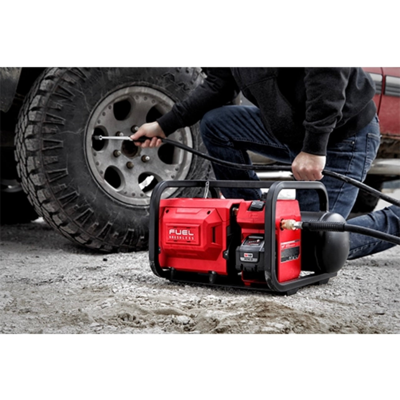 Used Milwaukee 2840-20 M18 FUEL 2 Gallon Compact Quiet Compressor Tool Only