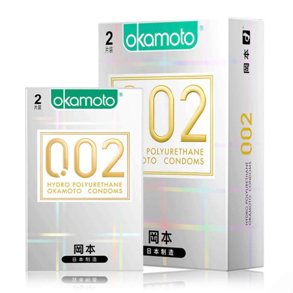 Okamoto 002 Hydro Polyurethane Condom 2pcs in Box