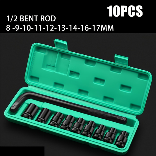Carbon Steel Socket Wrench Set 1/2”10pcs(8-17mm) NO.G70349